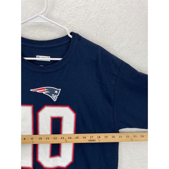 NFL New England Patriots Mac Jones #10 T-Shirt Men’s Size L Navy‎ Blue - Picture 3 of 5